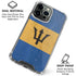 Barbados Flag Distressed iPhone 16 Pro Max Clear Case